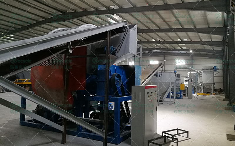 菲律賓廢舊輪胎處理設備線現場圖